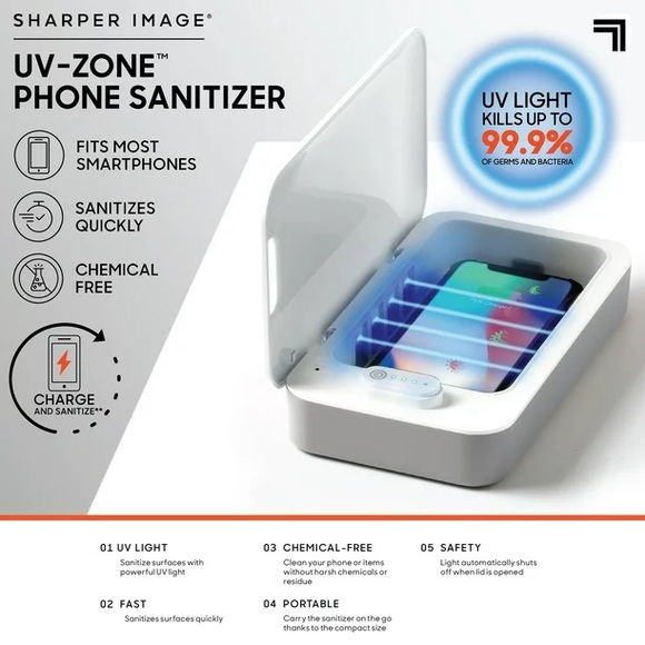 Sharper Image UV-Zone Phone Sanitizer - Picture 2 of 8